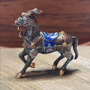 Vintage Chinese Cloisonné Horse